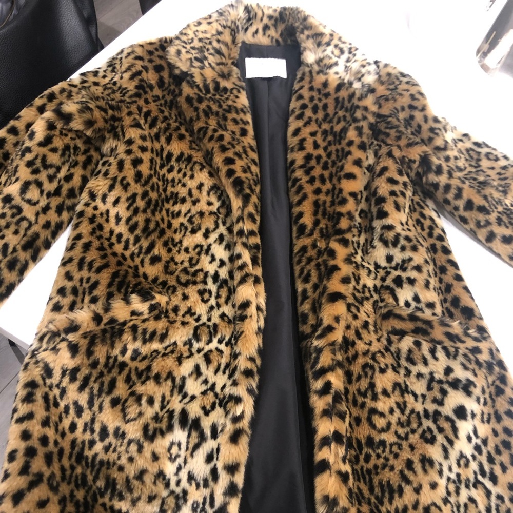 A New Day Leopard Faux Coat